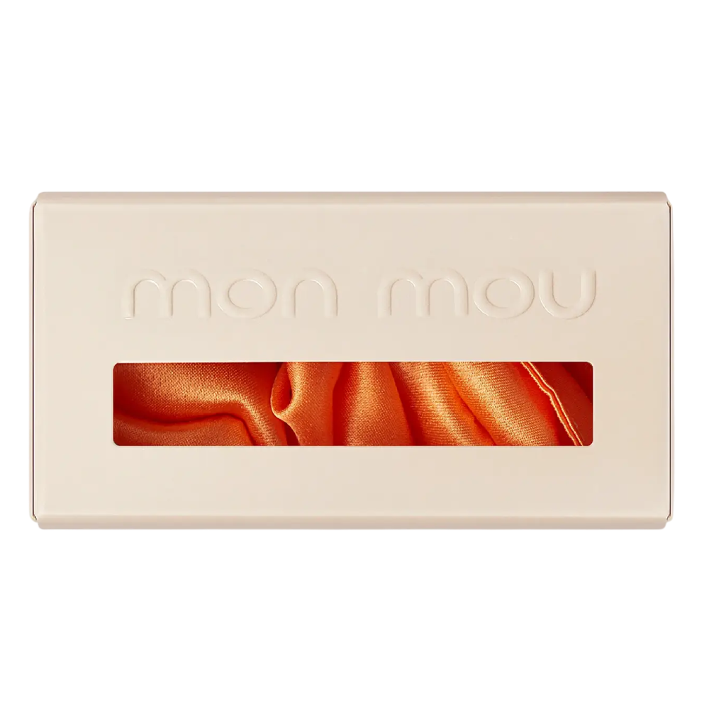 MON MOU Silk Large Scrunchie Orange - Об'ємна резинка для волосся з натурального шовку - фото №1